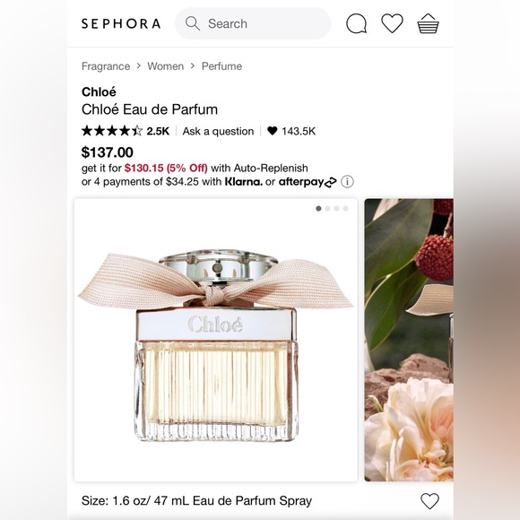 Chloé Eau de Parfum 1.6 oz - Picture 3 of 4